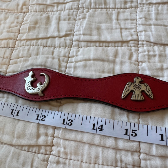 Kids Leather Belt with Silver Animal Decor - Picture 5 of 6